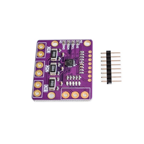 I2C SMBUS INA3221 Triple-Channel Shunt Current Power Supply Voltage Monitor Sensor Board Module Replace INA219 With Pins