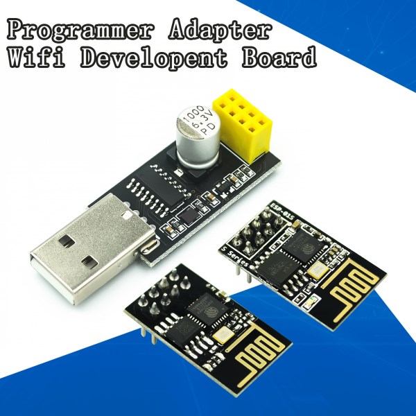 ESP01 Programmer Adapter UART ESP-01 ESP-01S ESP8266 CH340G USB to ESP8266 Serial Wireless Wifi Developent Board Module