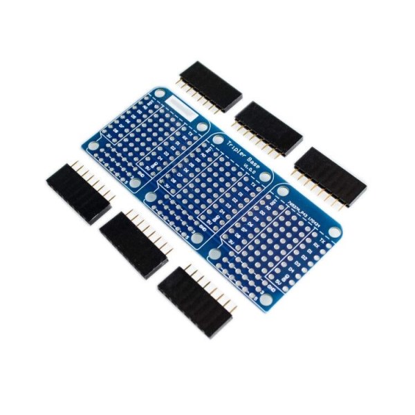 Triple Shield For D1 Mini Dua Sided Perf Board For Compatible