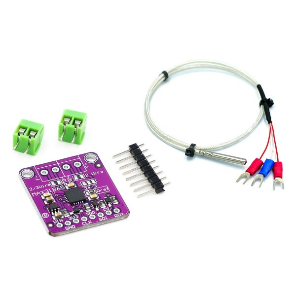 MAX31865 Temperature Sensor Module GY-MAX31865 RTD Digital Conversion Module Electronic DIY Board PT100-PT1000 for Arduino