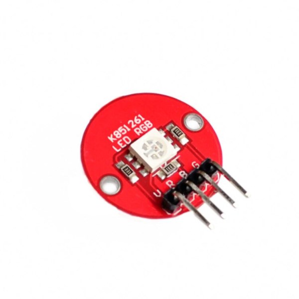 5050 Circular Full Color LED 3 Colors Patch Sensor Module With Cables for Diy Car Kit