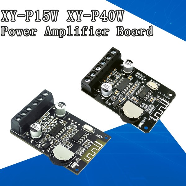 10W15W20W30W40W Stereo for Bluetooth 5.0 Power Amplifier Board Module 12V24V High Power Digital Amplifier XY-P15W XY-P40W
