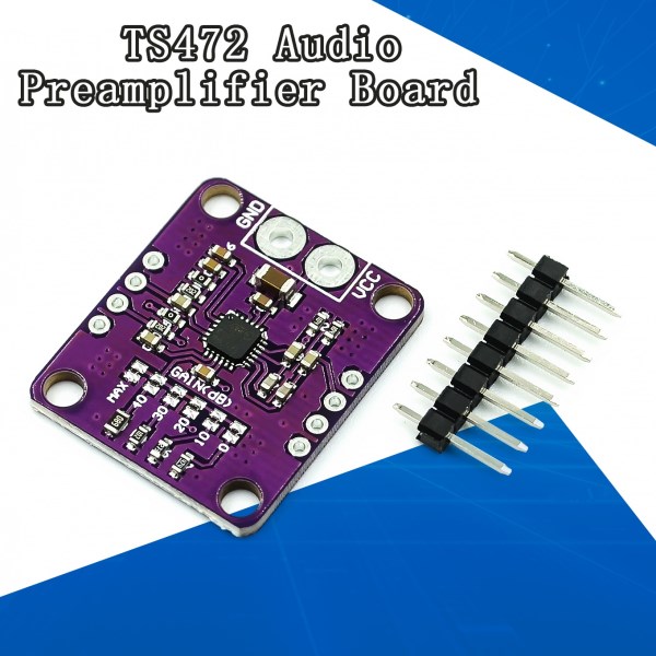 TS472 Amplifier Module Low Noise Electret Microphone Audio Preamplifier Board With 2.0 V Bias Output PDA audio development board