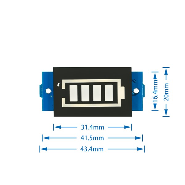 1S 2S 3S 4S 6S 7S 4 Series Lithium Battery Capacity Indicator Module 16.8V Blue Display Electric Vehicle Battery Power Tester