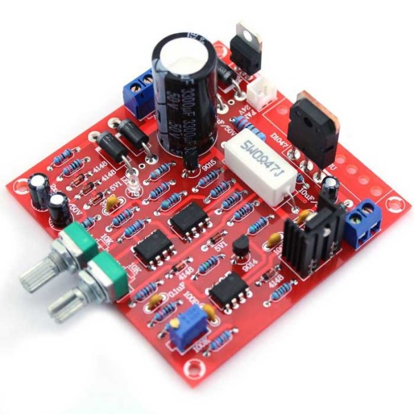 Red 0-30V 2mA-3A Continuously Adjustable DC Regulated Power Supply DIY Kit for school education lab