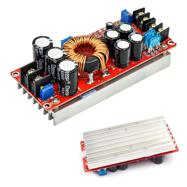 1200W 20A DC Converter Boost Step-up Power Supply Module IN 8-60V OUT 12-83V With Heat Sink 1200 W 12V to 24V 48V