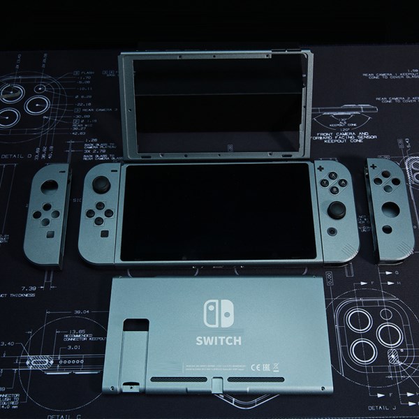 Aluminum Alloy Shell For Nintendo Switch NS Back Plate For Switch Console Metal Back Case Replacement Housing Shell Cover