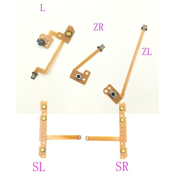 Replacement For Nintendo Switch Joy-Con ZR ZL L SL SR Button Key Ribbon Flex Cable For NS