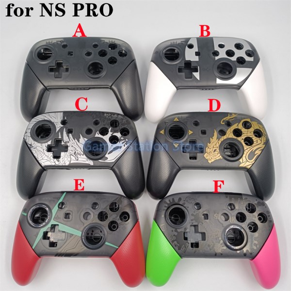 1piece For SWITCH PRO game pad controller handle DIY plastic housing shell case replacement with stand for NS pro Accessories