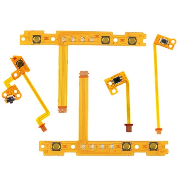 5 in 1 ZL ZR L SL SR Button Key Ribbon Flex Cable Replacement Repair Compatible with Switch Joy Con Controller Spare Parts