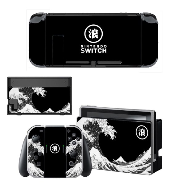 Skin Cover Decals Vinyl for Nintendo Switch Protector Wrap Full Set Faceplate Stickers Game Console Joy-Con TV Dock