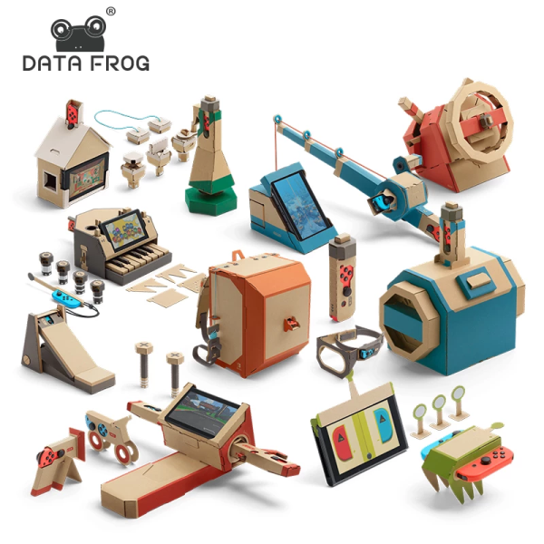 DATA FROG DIY Cardboard for Nintendo Switch Labo Paper Suit Variety Kit DIY Cardboard For NS Console JoyCon Controller Gaming