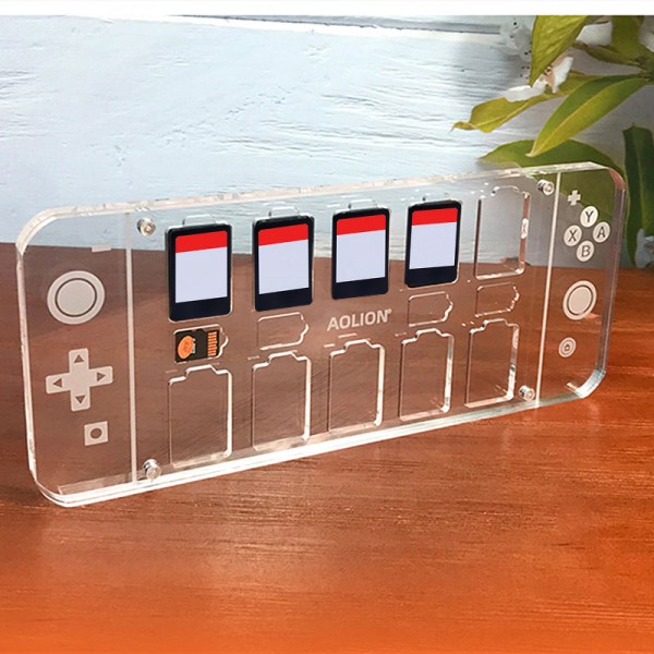 Acrylic Transparent Magnetic Game Card Case for Switch Oled Hard Cover Shell Cards Slot Box Stand for Nintendo Switch Accessorie