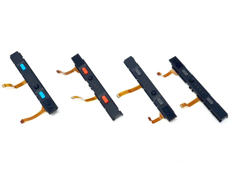 Original Replacement Joycon Left Right Slider Rail with Sensor for Nintendo Switch Joycon Controller with Flex Cable