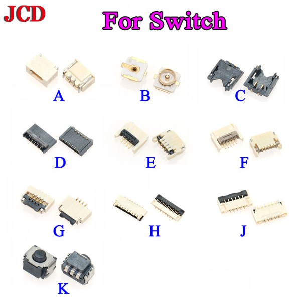 JCD 1PCS For Nintend NS Switch Console Motherboard to Touch LCD Display Screen Flex Cable Clip Ribbon Connector Socket