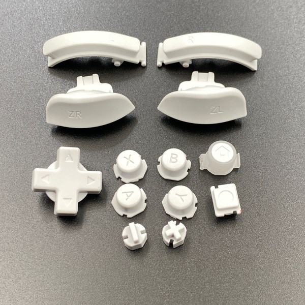 White Original Replacement ABXY D Pad Keys Buttons for Nintendo Switch Lite Controller L R ZL ZR Trigger Button