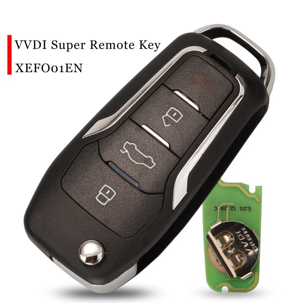 jingyuqin XEFO01EN Xhorse VVDI Super Remote Key with XT27 XT27A66 Chip For VVDI2 VVDI MINI Key ToolVVDI Key Tool Max