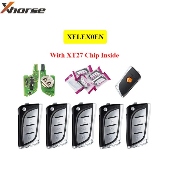 Xhorse XELEXOEN XELEX0EN VVDI Super Remote with XT27 XT27A66 Chip Work for VVDI2 VVDI MINI Key Tool VVDI Key Tool Max