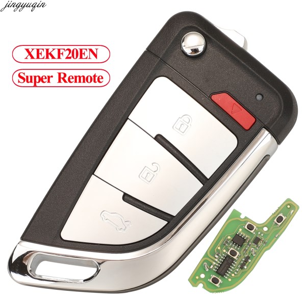 Jingyuqin XEKF20EN Universal VVDI Super Remote Control Car Key Knife Shape For BMW Style Xhorse VVDI2 Mini Key Tool 4 Buttons