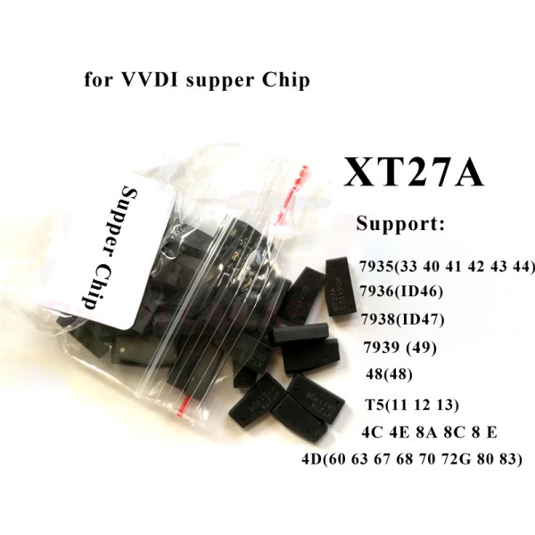 jingyuqin 20pcs Xhorse VVDI Super Chip XT27A01 XT27A66 Transponder for ID4640434D8C8AT347 for VVDI2 VVDI Mini Key Tool