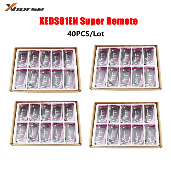 40PCS VVDI MINI Key ToolVVDI Key Tool Max Remote XHORSE VVDI Super Remote XEDS01EN with XT27 Chip English Version