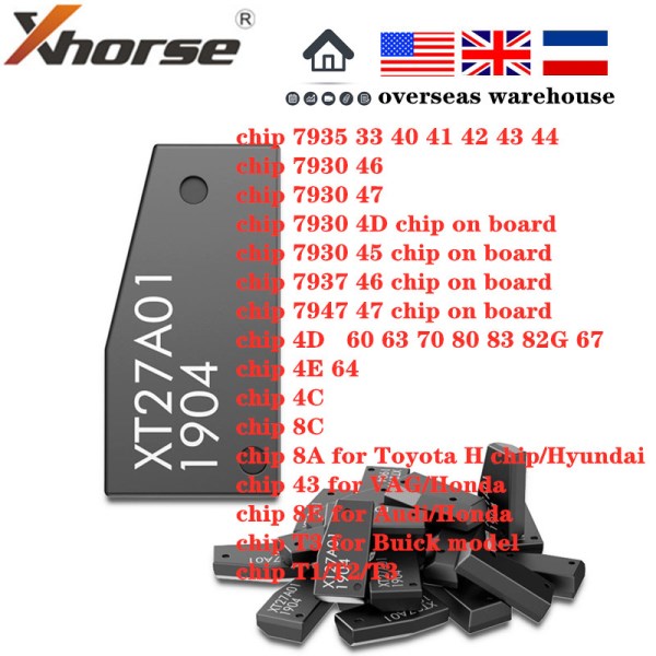 Xhorse VVDI Super Chip XT27A01 XT27A66 Transponder for VVDI2 VVDI Mini Key Tool