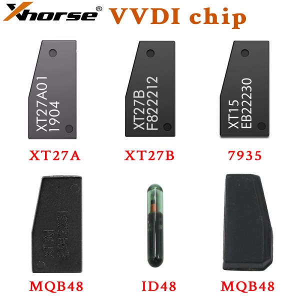 10PcsLot Xhorse VVDI Super Chip MQB Transponder XT27A XT27B 4D4C 7935 MQB48 ID48 VVDI 48 Transponder Chip Car Key MQB 48
