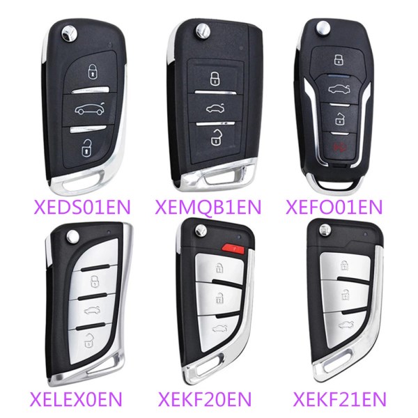 10pcslot Xhorse XEDS01EN XEMQB1EN XEFO01EN XELEX0EN XEKF20EN XEKF21EN VVDI Super Remote With XT27 For Mini VVDI Key Tool Max