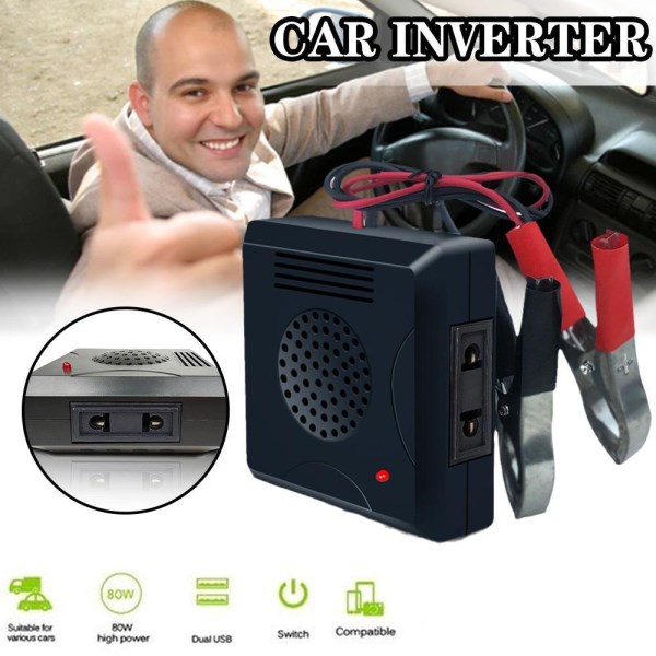 Pure Sine Wave Inverter Power 180W DC 12V AC 220V Car USB Mobile Phone Charging Inverters Converte Frequency Converter