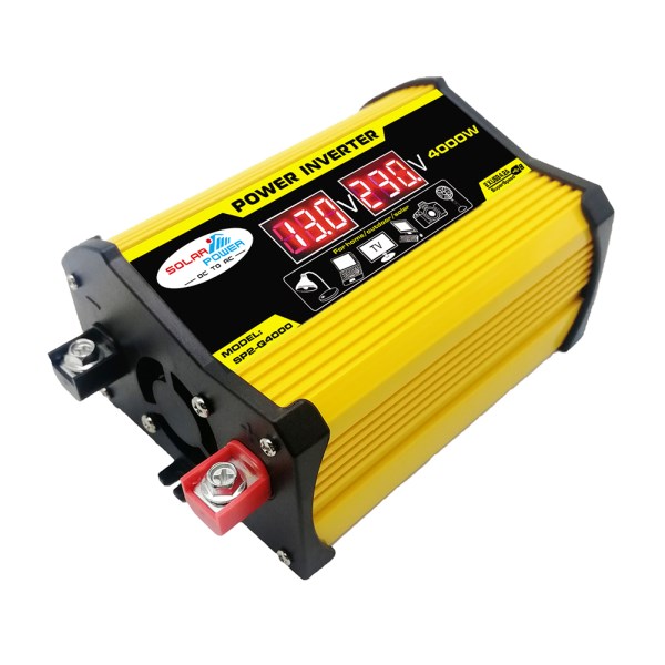 Voltage Display 4000W Car Power Inverter 12V to AC 220V 110V Dual USB Converter