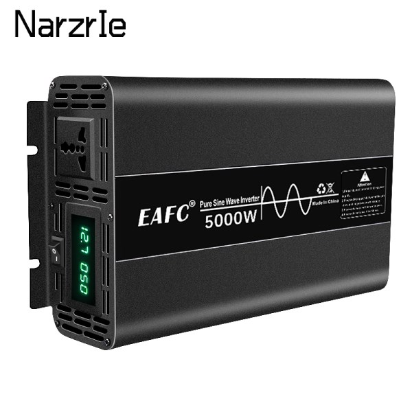 Portable Pure Sine Wave Inverter 4000W 5000W 7000W Power DC 12V To AC 220V Voltage 50HZ Converter Solar Car Inverters