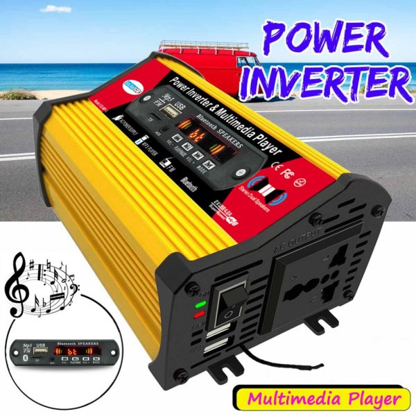 4000W Power Inverter 12V 220V Sine Wave 12V to 220V for Home Converter S12V 230V Generator With LCD Charging Frequency Inverter