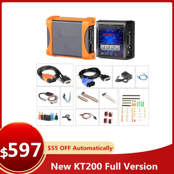 New Models KT200 TCU ECU Programmer Support ECU Maintenance Chip Tuning DTC Code RemovalOBD2 Reading and Writing Update Version