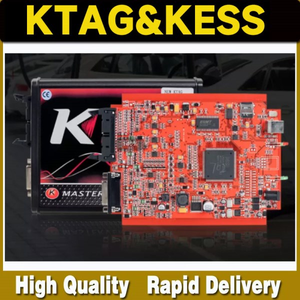 New EU Red KTAG V7.020 4 LED 2.25 ECU Programmer Tool K-tag 7.020 Master Chip Tuning Programmer With GPT Function
