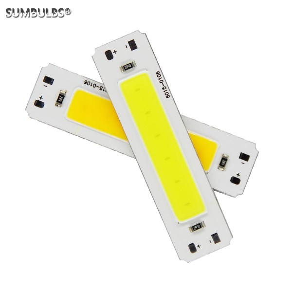 SUMBULBS 5V Input cob led bulb strip light source for DIY USB led lighting 2W 60*15mm 6cm bar lamp chip warm cold white