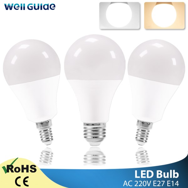 Dimmable LED E27 E14 Bulb Lamps 220V High Brightness Light Bulb 24W 20W 18W 15W 12W 9W 5W 3W LED E14 Warm White Cold White