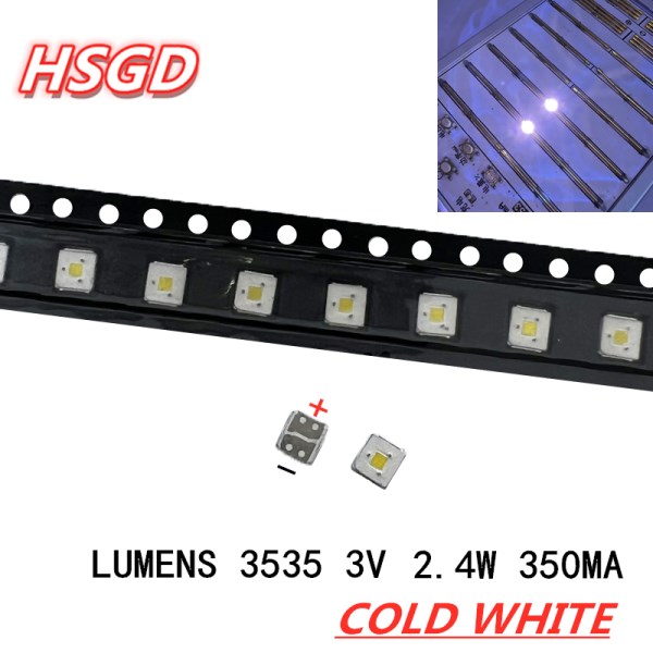 LUMEN LED Backlight Flip Chip LED 2.4w 3v 3535 Cool White 153LM for SAMSUNG LED Backlit LCD Applications 200PCS