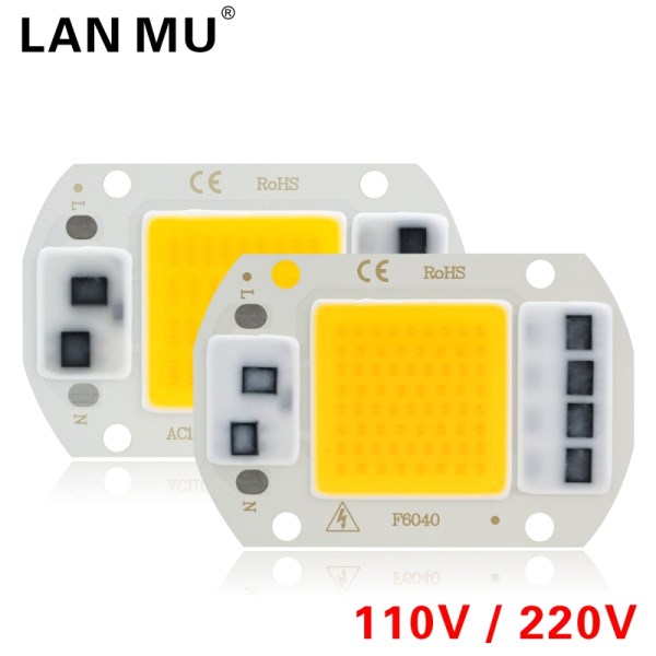 110V 220V LED Chip 10W 20W 30W 50W COB Chip No Need Driver LED Lamp Beads ?for Flood Light Spotlight Lampada DIY Lighting