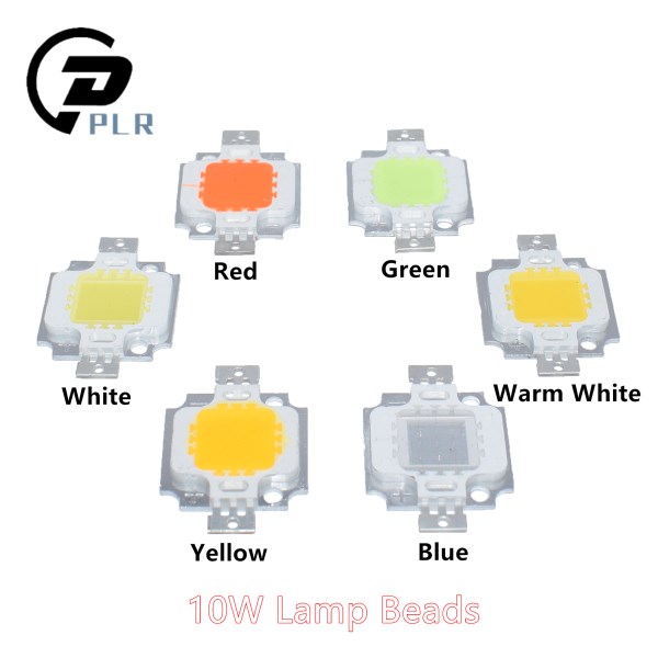 12V - 15V 10W High Power Integrated LED Lamp Chips SMD Bulb For Floodlight Spot light WhiteWarm whiteRedGreenBlueYellow