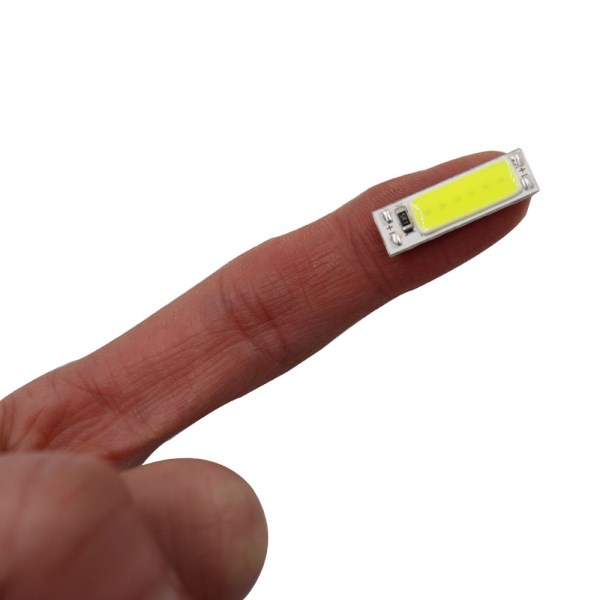 25x7mm COB LED Light Strip 3V 3.7V 5V 1W LED Chip 3000K 6000K Warm Cold White Tiny Lamp for DIY Lighting