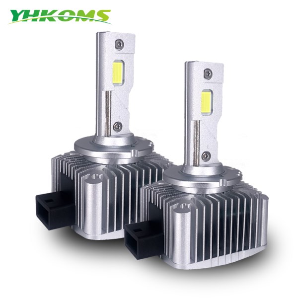 YHKOMS D1S D3S LED Headlights HID D2S D4S D5S D8S D1R D2R D3R Car Bulbs Turbo LED 35000LM CSP Chip 6000K White 90W Plug&ampPlay