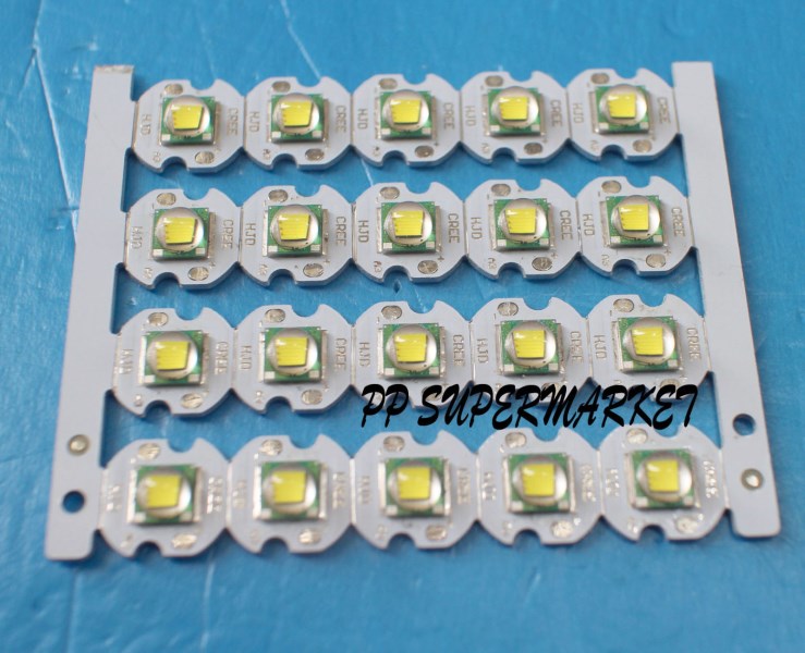 XML 5050 LED T6 U2 10W WHITE High Power LED Emitter on 12mm 14mm 16mm 20mm pcb