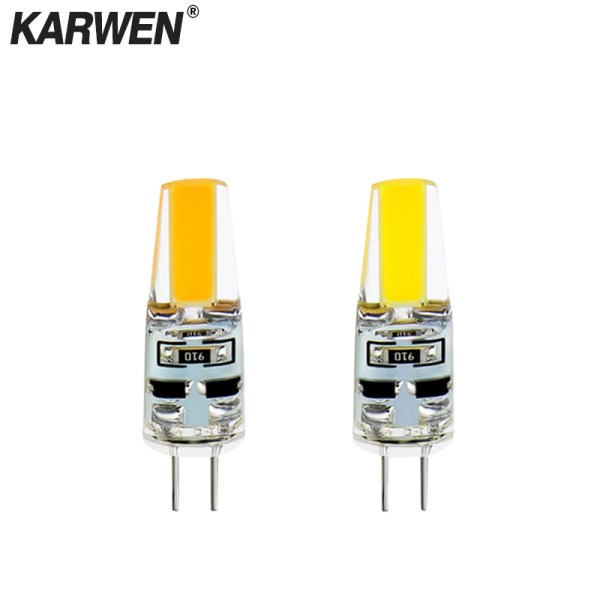 KARWEN 2018 LED G4 Lamp ACDC 12V 220V COB LED G4 6W Bulb 360 Beam Angle replace Halogen Spotlight Chandelier