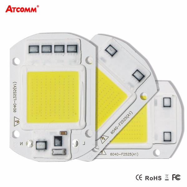 Smart IC High Power LED Matrix For Projectors 20W 30W 50W 110V 220V DIY Flood Light COB LED Diode Spotlight Outdoor Chip Lamp