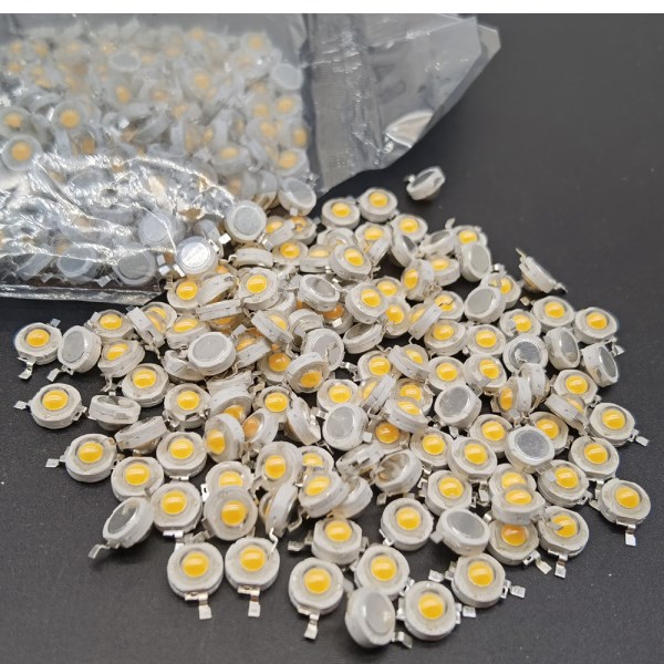 10-1000Pcs LED COB Lamp Chip 1W 3W 3.2-3.6V Input 100-220LM Mini LED Bulb Diode SMD For DIY LED Floodlight Spotlight Downlight