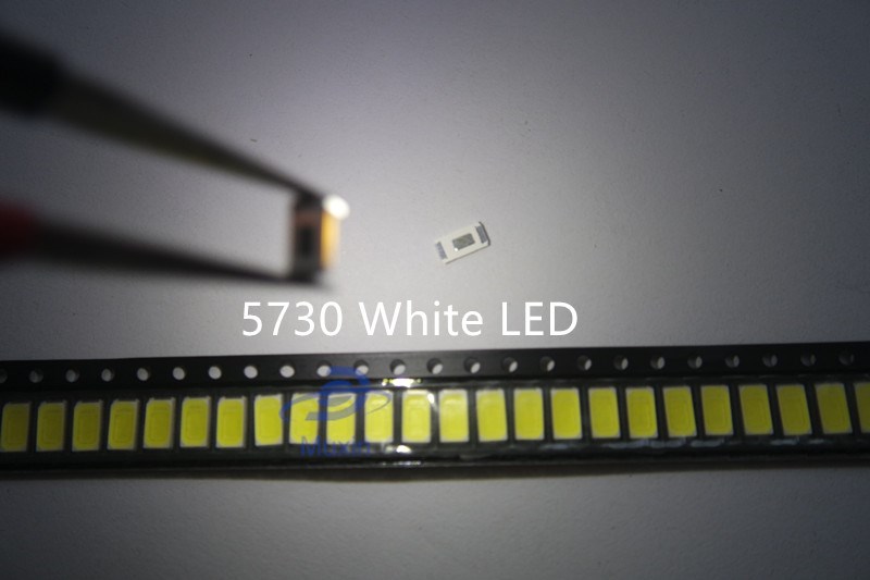 100pcs 56305730-CWWW 0.5W-150Ma 50-55lm 6500K White Light SMD 5730 5630 LED 5730 diodes(3.2~3.4V)
