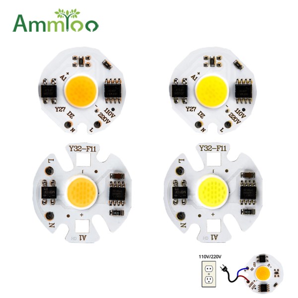 COB LED Chip Light Beads 3W 5W 7W 9W LED Matrix 220V 110V Smart IC No Need Driver Bulb Chip Lamp for DIY Spotlight Floodlight