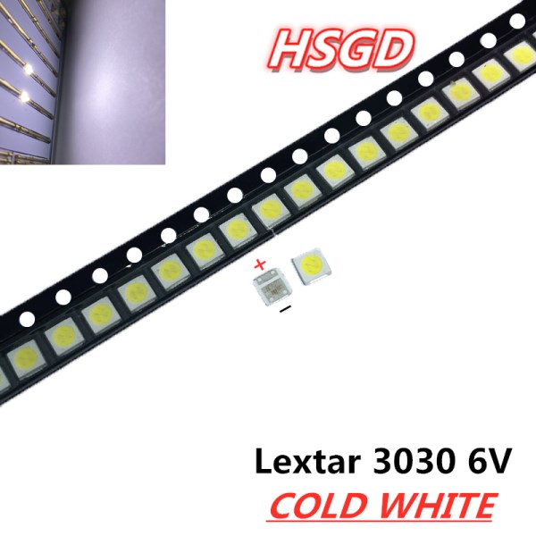 50PCS Lextar GOOD High Power LED Backlight 1.8 W 3030 6 V Cool white 150-187LM PT30W45 V1 TV Application 3030