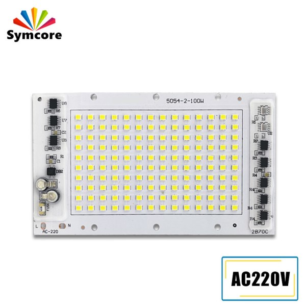 LED Chip 30W 50W 100W 150W 200W Lamp Beads High Power AC220V Smart IC LED No Need Driver For Outdoor Floodlight DIY Kit