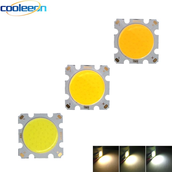28x28mm Square COB LED Chip 20mm Diameter Round Light 10W 15W 20W 30W Warm Natural Cold White Color COB for Ceiling Spot Lamps